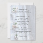 3周年結婚記念パーティー ヴィンテージ ラ lace 招待状 (裏面)