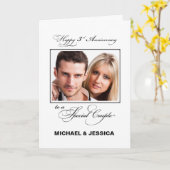 3周年記念オーダーメイド名入れ/写真 カード (黄色い花)