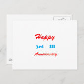 3周年記念ハッピーリターンキーホルダーIII ポストカード (正面/裏面)