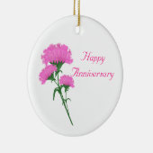 3周年記念ピンクカーネーション セラミックオーナメント (右)