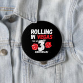 3周年記念結婚した3年ラスベガス 缶バッジ (インサイチュ)