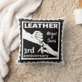 3周年記念結婚の手を握って伝統的いる クッション (ブランケット)