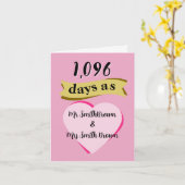 3周年記念結婚カードレザー3号機 カード (黄色い花)