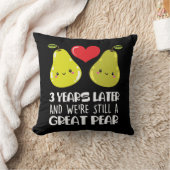 3周年記念結婚ギフトカップル結婚した梨 クッション (ブランケット)