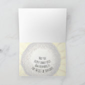 3周年記念結婚ハッピースフラワーカード カード (内部)