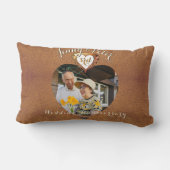 3周年記念結婚フォトレザーイメージ ランバークッション (裏面)