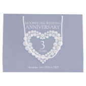 3周年記念結婚ムーンストーンハート ラージペーパーバッグ (裏面)