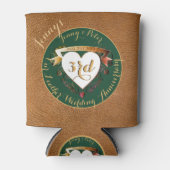 3周年記念結婚革イメージクール 缶クーラー (正面)