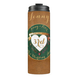 3周年記念結婚革イメージ タンブラー