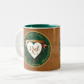 3周年記念結婚革ツートーンコーヒーMu ツートーンマグカップ (正面左)