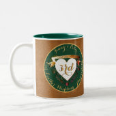 3周年記念結婚革ツートーンコーヒーMu ツートーンマグカップ (左)