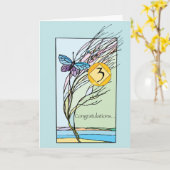 3周年記念12ステップ回復サポート、Encourag カード (黄色い花)