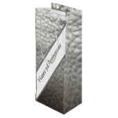 3周年記念・皮革記念日 ワインギフトバッグ (裏面アングル)