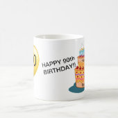 3味方された-幸せな第90誕生日-マグ コーヒーマグカップ (中央)