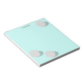 3回のバレーボパーソナライズされたール ノートパッド (アングル)