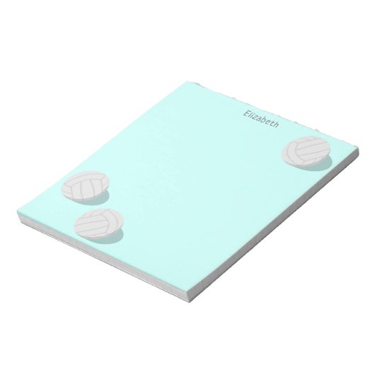 3回のバレーボパーソナライズされたール ノートパッド (回転)