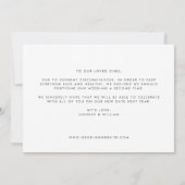 3回目のチャーム写真の日付の変更 案内状 (裏面)