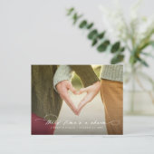 3回目のチャーム日の変更 案内ポストカード (スタンド正面)