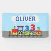 3回目のバースデートレインの名前のカスタマイズ 横断幕 (横)