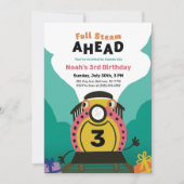 3回目の誕生日に向けてフルパーティー招待状 招待状 (正面)