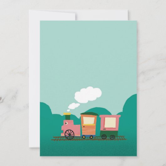 3回目の誕生日に向けてフルパーティー招待状 招待状 (裏面)