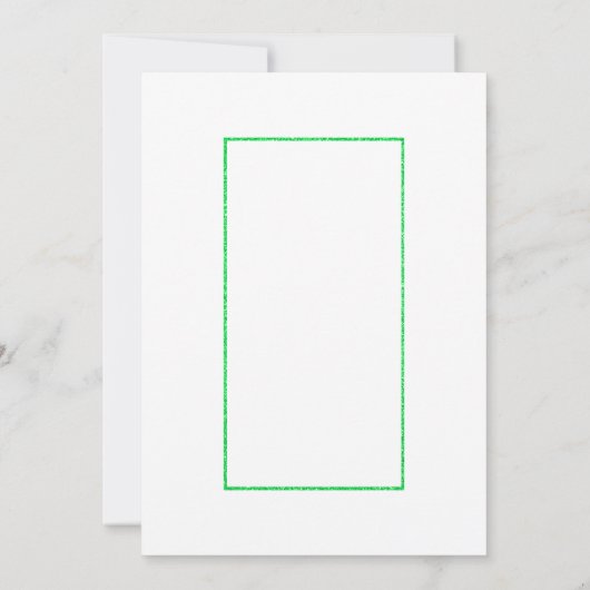 3回目の誕生日グリーンと金ゴールドスポットと星パーティー 招待状 (裏面)