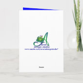 3回目の誕生日スターズ名前をカスタムする カード (裏面)