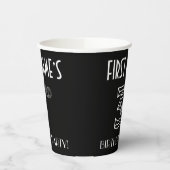 3回目の誕生日パーティー:アールデコスタイル+名前をカスタムする 紙コップ (左)