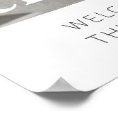 3回目の誕生日フォトウェルカムサイン ポスター (角)