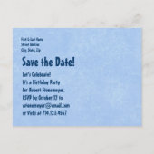 3回目の誕生日プールパーティー保存日付V003 案内ポストカード (裏面)