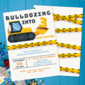 3回目の誕生日建築パーティの招待状 招待状