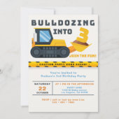 3回目の誕生日建築パーティの招待状 招待状 (正面)