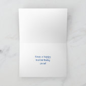 3回目の誕生日:おもしろいカラフル、お祝い花火 カード (内部)