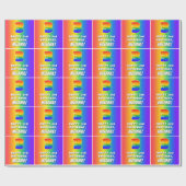 3回目の誕生日:カラフル、おもしろいレインボーパターン# 3 ラッピングペーパー (フラット)