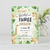 3回目の誕生日、恐竜の誕生日 招待状 (スタンド正面)