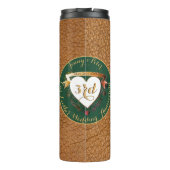 3回結婚記念皮革 タンブラー (裏面)