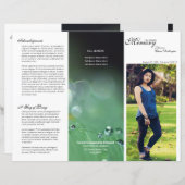 3回葬儀プログラムテンプレート (正面/裏面)