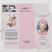 3回葬儀プログラムテンプレート (正面/裏面)