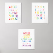 3壁カラフルアートの教育セット (正面)