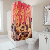 3天使ヴィンテージシャワーカーテン シャワーカーテン (インサイチュ)