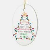 3妊娠発表のクリスマスツリー家族 セラミックオーナメント (左)