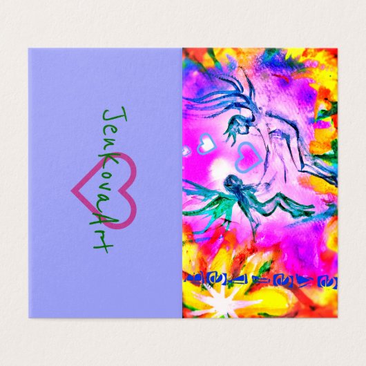 <3妖精の国に小型カードを信じて下さい 名刺 (外部フラット)