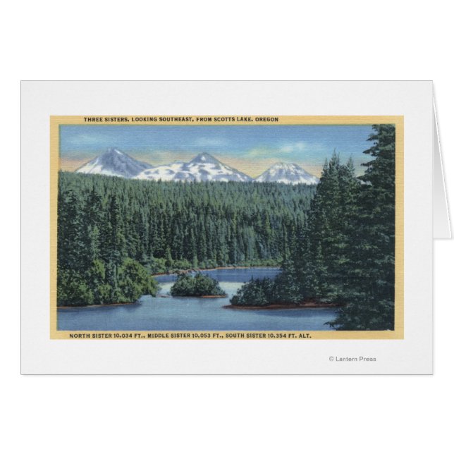 3姉妹の山々の近くのベンド、またはスコットから (正面横)