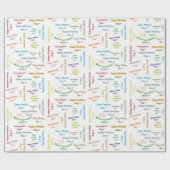 3威厳がある誕生日ギフト包装紙 ラッピングペーパー (フラット)