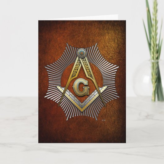 3学位修士メイスン カード (正面)