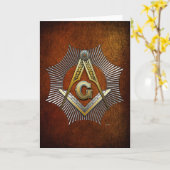 3学位修士メイスン カード (黄色い花)
