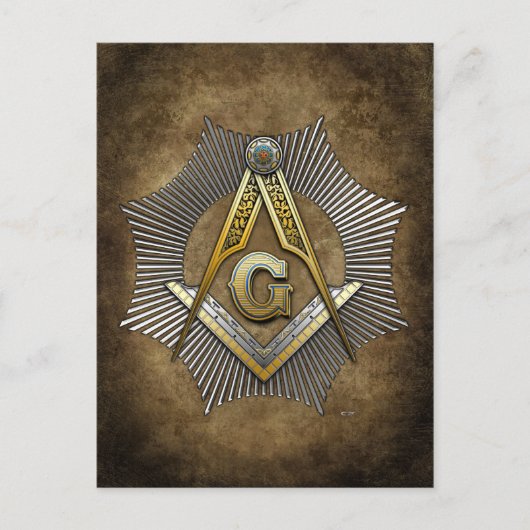 3学位修士メイスン ポストカード (正面)