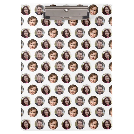 3家族のフォトコラージュ クリップボード (正面)