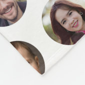 3家族のフォトコラージュ フリースブランケット (角)