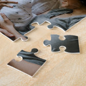 3家族パーソナライズされた写真コラージュ ジグソーパズル (側面)